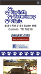 Mobile Screenshot of corinthvetclinic.com
